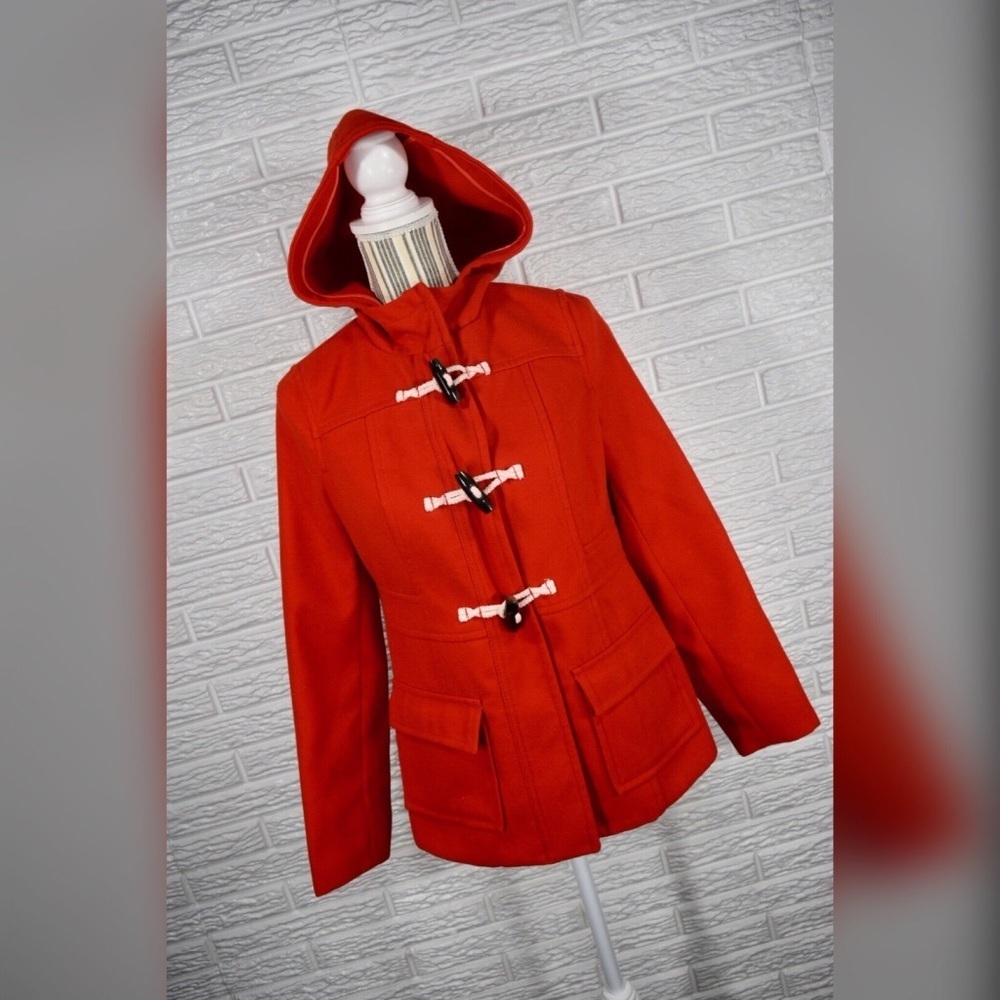 Old Navy Red Nautical Hooded Coat - Picture 1 of 8